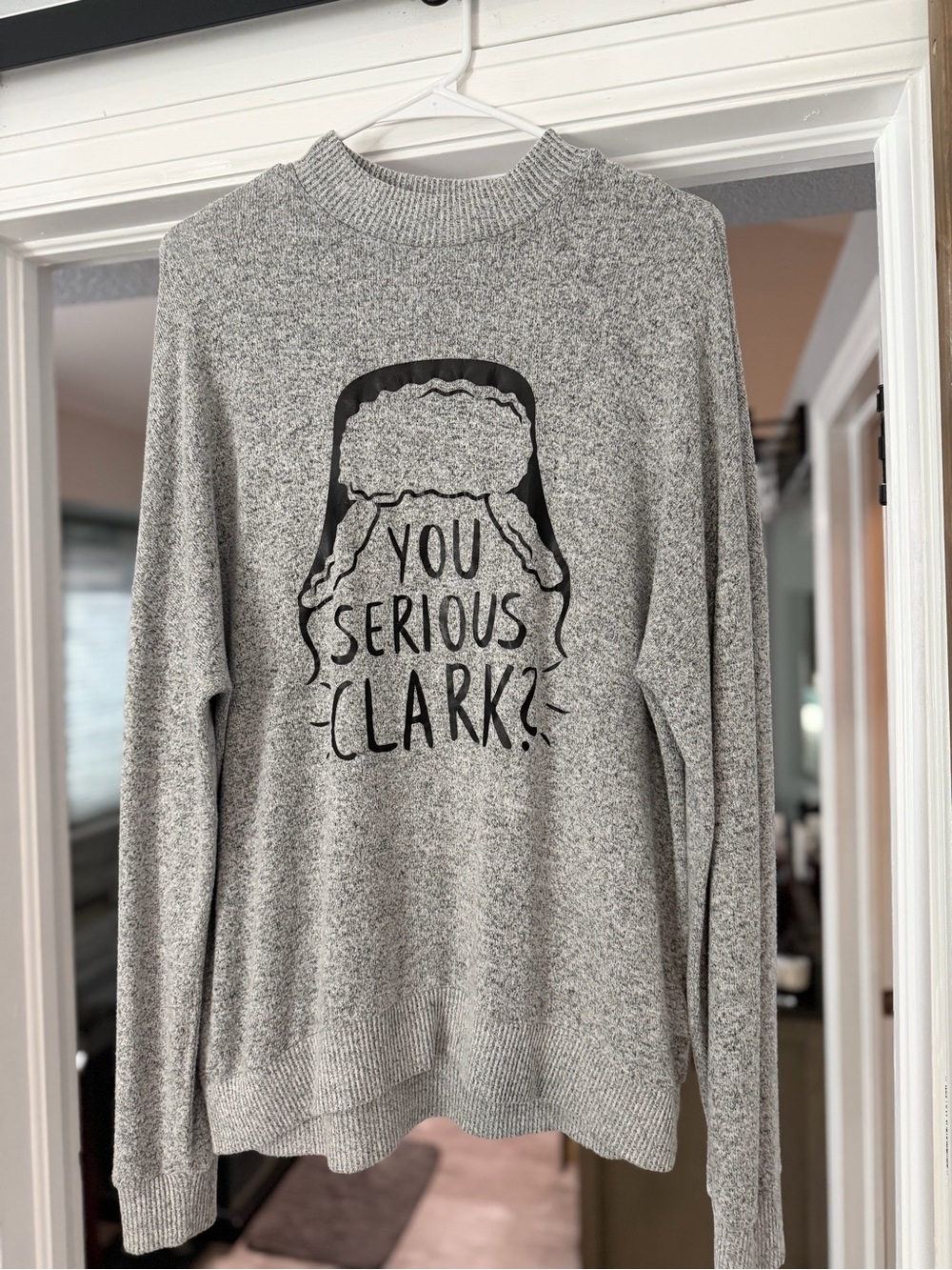 Christmas Vacation Crewneck Sweater with 'You Serious Clark?'